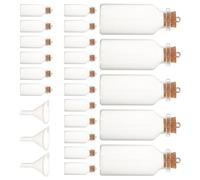 SOLUSTRE 43 Pièces Mini-flacons en Verre Transparent avec Bouchons en Liège 20ml pour Décoration Délicate et Conservation de Souvenirs Lors de Fêtes et Anniversaires
