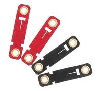 SOLUSTRE 4pcs Bagues de Pattes Ajustables en Velours pour Perroquets avec Fermoir, Légères et Confortables, pour L'entraînement des Oiseaux en Plein Air