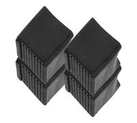 SOLUSTRE 4pcs Patins Antidérapants pour Pieds D'échelle en Caoutchouc Noir, Résistants à Haute Température, Protection pour Sols et Bois, Accessoires Indispensables pour Échelles