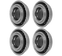 SOLUSTRE 4pcs Roulements à Billes pour Fauteuil Roulant, Support de Roue Frontale en Acier Argenté, Installation Facile et Direction Fluide, Compatible Fourche Frontale