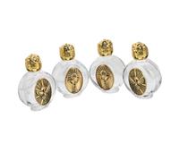 SOLUSTRE 4pièces Bouteilles Verre Gaufré pour Eau Bénite Vides Cadeaux De Communion Et Baptême Portable pour Voyages Et Cérémonies Religieuses