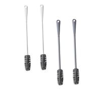 SOLUSTRE 4pièces Brosse de Nettoyage de Biberon Silicone à Long Manche pour Bouteilles et Tasses Lavage Facile Couleur Aléatoire