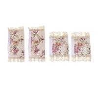SOLUSTRE 4pièces De Poignée De Réfrigérateur Dentelle De Décorative Pour Poignées De Réfrigérateur Et - Accessoire Pratique Pour Votre Cuisine