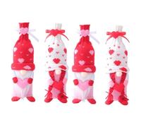 SOLUSTRE 4pièces GNOME Doll Wine Bottle Covers Wine Bottle Sleeves for Home and