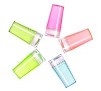 SOLUSTRE 5 ensembles Kit Tampons à Ongles Fluorescents Silicone pour Nail Art French Tip Outils de Manucure Multifonctions et Durables pour Motifs Précis et Usage Quotidien