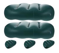 SOLUSTRE 5 Pièces Coussin de Siège Gonflable en PVC Épais Dossier Pliable et Système de Gonflage Rapide pour Bateau, Kayak, pour Excursions Nautiques et Loisirs en Plein Air