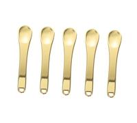 SOLUSTRE 5 pièces Cuillères pour Crème Visage Alliage de Zinc Mini Spatules Cosmétiques Multifonctions pour Contour des Yeux et Massage Outils Portables pour Application Précise
