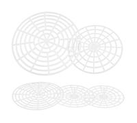SOLUSTRE 5 pièces Fermenting Plate Plastic Jar Press Weight Vegetable Isolation Mesh For Wide Mouth Mason Jars Home Pickling