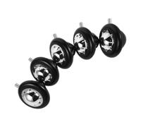 SOLUSTRE 5 Pièces Roulettes Pivotantes à Visser M8, Roues de Rechange pour Chariot Utilitaire, 8x6x5cm, Noir, Roues Sphériques, pour Chariot de Coiffeur et Salon de Coiffure