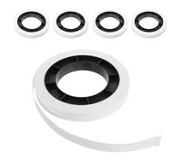 SOLUSTRE 5 Rouleaux de Bandes en Papier Blanc, Sangles de Banque en Papier, Design Disque Rond, pour Organiser et Sécuriser L'argenté Banques et Centres Commerciaux