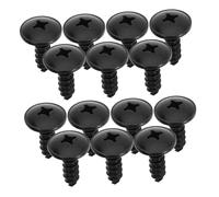 SOLUSTRE 50 pièces Vis Auto Taraudeuses Platinées pour Garde Boue Fixation Rapide et Sécurisée pour Pare Boue Capot et Protection les Projections Kit Visserie Automobile