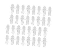 SOLUSTRE 50paires Bouchons Oreilles Silicone Transparent Réutilisables Pour Concerts Travaux Et Voyages Atténuation Du Bruit Pour Auditive