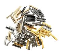 SOLUSTRE 50paires Stops de Fermeture Éclair Alliage pour Réparation de Fermetures Éclairs Accessoires Pratiques pour Vêtements et Sacs Kit de Réparation Complet