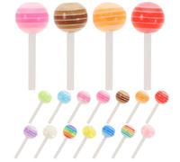 SOLUSTRE 50pcs Breloques pour Ongles de Sucette 3d en Résine Colorée, Décorations Nail Art DIY Faciles à Utiliser pour Ongles Artificiels et Naturels, Usage Personnel Couleur Aléatoire