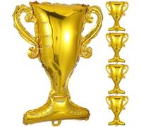 SOLUSTRE 5pcs Ballons de Fête de Remise de Diplôme, Ballons en Aluminium en Forme de Trophée, Décorations Dorées pour Fête de Remise de Diplôme