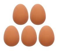 SOLUSTRE 5pcs Jouets Interactifs pour Chien en Caoutchouc D'œuf Rebondissant, Effet de Compagnie et Soulagement du Stress Mental pour Animaux de Compagnie