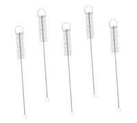 SOLUSTRE 5pièces Brosse Nylon à Pointe Souple Coton Brosse Pour Tube De Tétine Et Bocal Lot De Brosses Avec Tête Souple Nylon