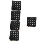 SOLUSTRE 5pièces Clavier Matriciel Microcontrôleur Touches Clavier Tactile Adaptable Et Intuitif pour Électronique Et Bricolage