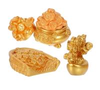 SOLUSTRE 5pièces Lot de Ornement De Trésor Miniature De Monnaie Chinoise Ancienne Décoration Arbre De Corne Abondance pour Micro-Paysage Et De Trésor