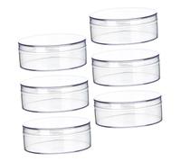 SOLUSTRE 6 Pièces Boîte De Présentation Transparente Pour Bonbons Petite Boîte Ronde Avec Couvercle Pour Cadeaux Invités Et Friandises