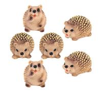 SOLUSTRE 6 Pièces Figurine de Hérisson Miniature en Résine au Réalisme Soigné