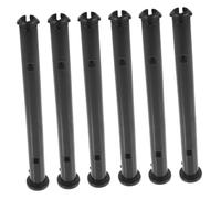 SOLUSTRE 6 Pièces Loquets pour Couvercle de Poubelle Plastique Connecteurs pour de Charnière Compatibles avec Poubelles Extérieures et Installation Facile et Fixation Sécurisée