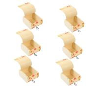 SOLUSTRE 6 Pièces Lot de Boîtes de Rangement Bambou Miniatures avec Couvercle Coffrets Artisanaux pour Bijoux et Petits Trésors Organisateurs pour Anneaux et Accessoires