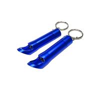 SOLUSTRE 6 pièces Mini LED Torche Multifonctionnelle avec Décapsuleur Porte Clés Créatif et Pratique pour Hommes et Femmes Couleurs Mélangées