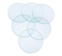 SOLUSTRE 6 Pièces Set Lentilles Optiques Double Convexe Concave Diamètre Focale Verre Optique pour Expériences Physique Enseignement