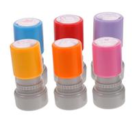 SOLUSTRE 6 pièces Tampons Enseignants Plastique pour Commentaires Anglais Tampons Encouragements pour Évaluation Scolaire Fournitures pour Salle de Classe Couleur Couleur Aléatoire