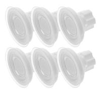 SOLUSTRE 6 Pièces Ventouse pour Perchoir à Oiseaux en Abs Blanc, Portable Forte Aspiration, Fixation Stable Surface Lisse comme Verre ou Métal, Accessoire pour Fenêtre