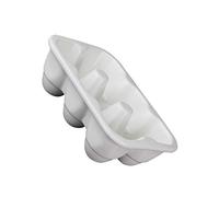 SOLUSTRE 6grilles Porte-œufs Porcelaine à Compartiments Structure Anti-casse Facile à Laver Pour Stockage Œufs Bio Au Réfrigérateur