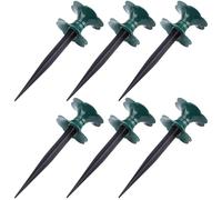 SOLUSTRE 6pcs Pointes de Guidage pour Tuyau D'arrosage Jardin en Pp Vert Pratique et Solide pour Pelouses et Agriculture Protection du Tuyau