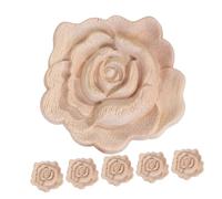 SOLUSTRE 6pièces Décoration Murale De Fond avec Stickers Floraux Vintage Appliques De Roses pour Meubles Et Décoration De Mariage