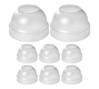 SOLUSTRE 8 Pièces Couvercles de Shaker en PC Réutilisables et Anti-éclaboussures pour Bouteilles à Mixer et Tasses à Thé, pour Bar et Café Joint Sécurisé