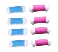 SOLUSTRE 8 pièces Kit de Recharges pour Ponceuse Électrique Têtes de Remplaçables pour Enlever Peau Morte et Callosités Compatible avec Plusieurs Marques et Lavable Accessoires de Pédicure