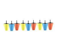SOLUSTRE 9pièces Éponge Mousse Cone-shaped Pour Polissage De Voiture De Lustrage Outils De Soins Automobile
