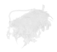 SOLUSTRE À Main Perle De Chaîne De Filles Pour Femme Anse Perle Sacs à Main D'embrayage Pour Les Femmes à Bandoulière à La Mode Mignonne Petite Fille Blanche Chaîne De Perles