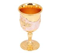 SOLUSTRE à Vin Alliage de Zinc Rétro Gravé Motif Vintage pour Whisky Liqueur et Cocktails Gobelet Élégant pour et Décoration
