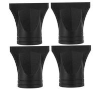 SOLUSTRE Accessoire pour Sèche-cheveux Noir 4 Pièces en Plastique Embout Étroit Compatible 4-4,8 Cm pour Coiffage Précis et Polyvalent