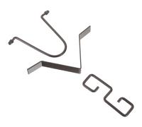 SOLUSTRE Adaptateur de Chaîne de Pluie Structure Stable et Antirouille Noir Crochets Robustes de V pour Installation Extérieure et Maison