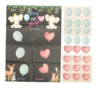 SOLUSTRE Affiche de Vote pour Gender Reveal avec Autocollants Kit de Jeux et Fournitures pour Fête de de Genre Créez Une Unique et Amusante pour Vos Invités