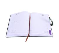 SOLUSTRE Agenda 2026 A5, Organisateur Planificateur en Pu et Papier, Carnet de Notes à Index Mensuel, Portable, pour Bureau, École et Voyage