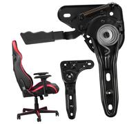 SOLUSTRE Ajusteur Dangle pour Fauteuil Bureau Métal Robuste Réglage Multi Angle pour Dossier Siège Remplacement Pratique et Facile à Installer Noir