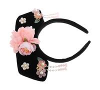 SOLUSTRE Ancien Cerceau à Cheveux Chinois en Polyester et Plastique, Bandeau Style Impérial Hanfu pour Fille, Design Rétro Palais Unique, pour Séances Photo et Mariages
