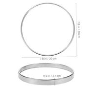 SOLUSTRE Anneau de Maintien pour Poubelle Rond Bague de Fixation Plastique pour Corbeille à Déchets Installation Rapide et Compatible Maison Bureau Salle de Bain