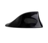 SOLUSTRE Antenne Décorative pour Voiture en Abs Forme Aileron de Requin Noire avec Fonction Radio FM/am Étanche Design Élégant et Montage Facile sans Perçage