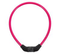 SOLUSTRE Antivol de Vélo à Chaîne à Code sans Clé Câble Acier Robuste Couleur Rose Antivol Multifonction pour Vélo Vtt et Scooter Sécurisée et Étanche