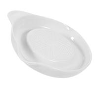 SOLUSTRE Assiette Râpe Céramique pour Gingembre Ail Fruits Légumes Facile à Nettoyer Résistante Chaleur