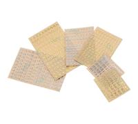 SOLUSTRE Autocollants DIY Chiffres Papier et 12pcs Alphabet en pour Adhésifs Lisses, Combinables Librement Décoration pour Surfaces Vie Quotidienne